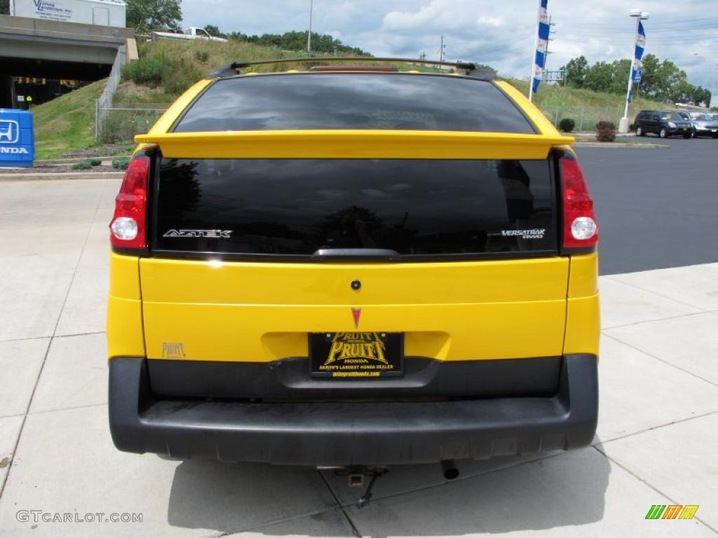 2002 Aztek AWD - Aztec Yellow / Dark Taupe photo #8