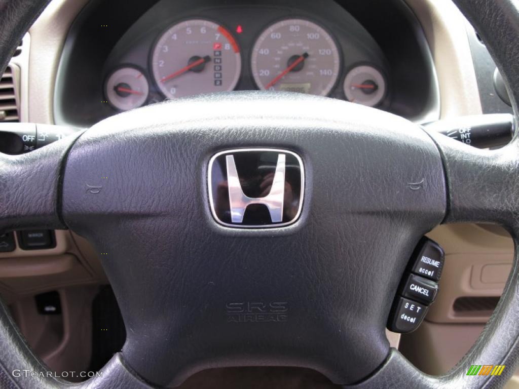 2001 Civic EX Coupe - Taffeta White / Beige photo #17