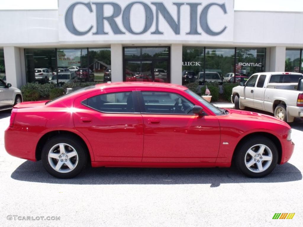 2009 Charger SXT - TorRed / Dark Slate Gray photo #1