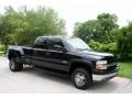 2002 Onyx Black Chevrolet Silverado 3500 LT Crew Cab 4x4 Dually  photo #14