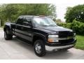 2002 Onyx Black Chevrolet Silverado 3500 LT Crew Cab 4x4 Dually  photo #15