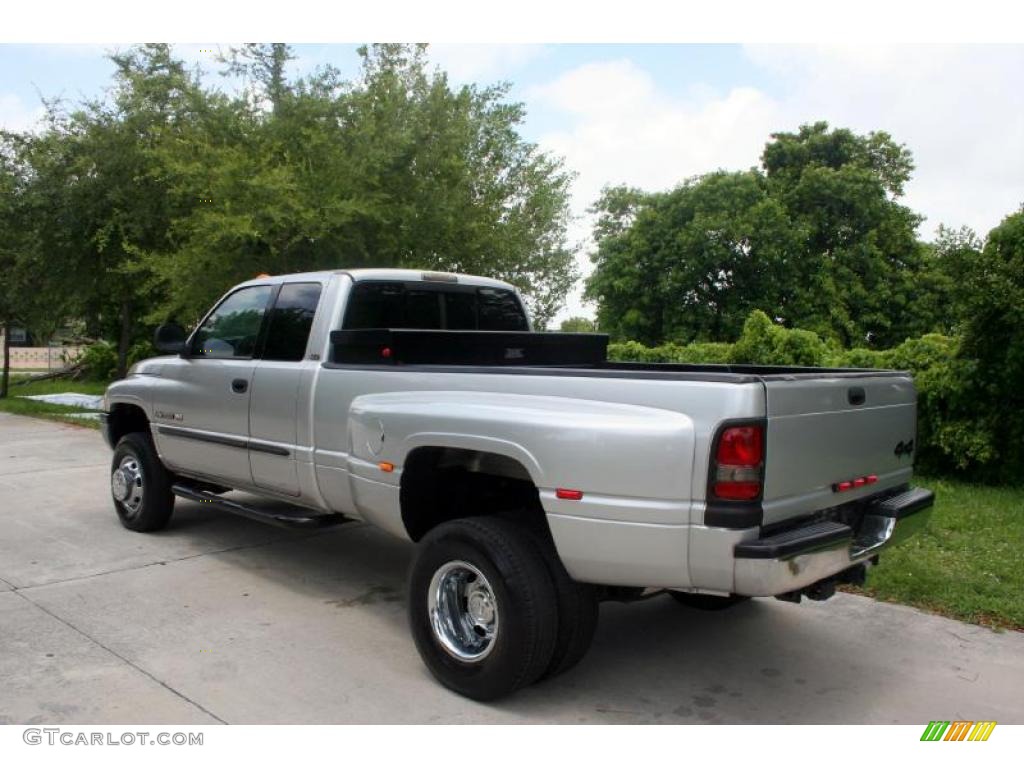 2001 Ram 3500 SLT Club Cab 4x4 Dually - Bright Silver Metallic / Agate photo #5