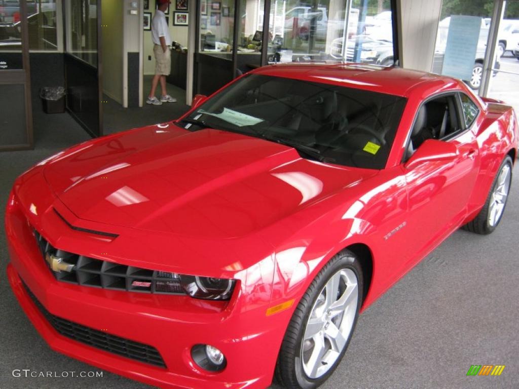 2011 Camaro SS/RS Coupe - Victory Red / Black photo #2