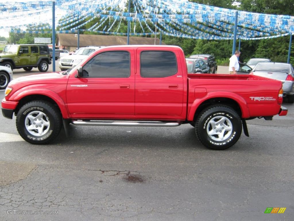 2004 Tacoma V6 PreRunner TRD Double Cab - Radiant Red / Charcoal photo #1