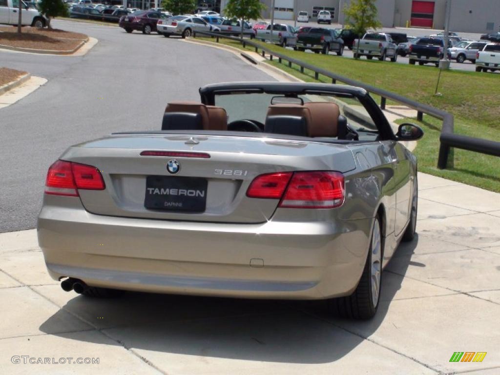 2007 3 Series 328i Convertible - Platinum Bronze Metallic / Saddle Brown/Black photo #6