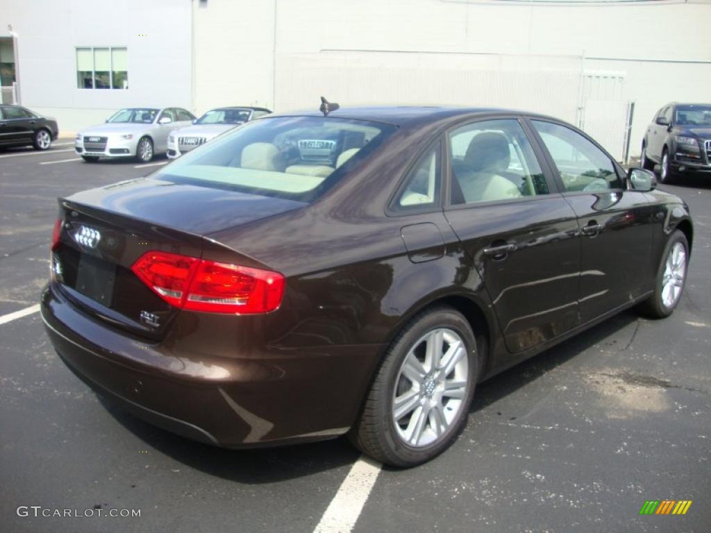 2011 A4 2.0T quattro Sedan - Teak Brown Metallic / Cardamom Beige photo #8