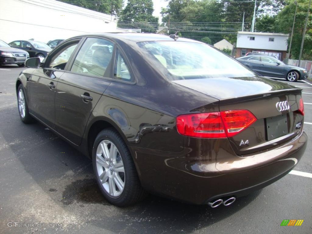 2011 A4 2.0T quattro Sedan - Teak Brown Metallic / Cardamom Beige photo #10