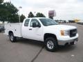 Summit White - Sierra 3500HD Work Truck Extended Cab 4x4 Chassis Utility Photo No. 1