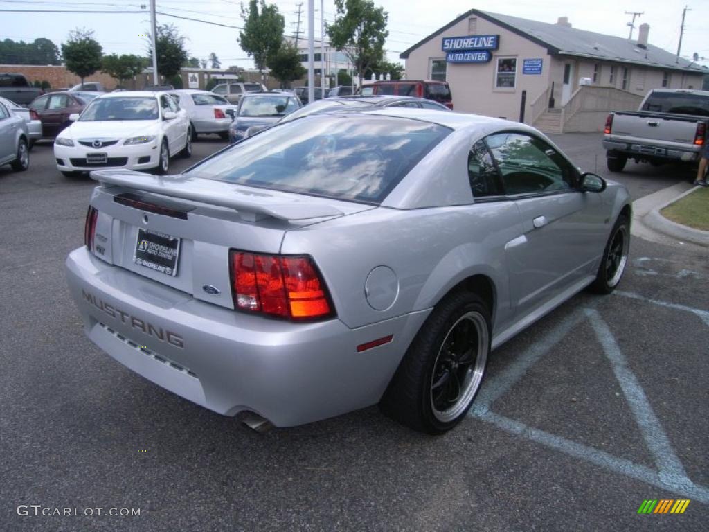 2002 Mustang GT Coupe - Satin Silver Metallic / Medium Graphite photo #5