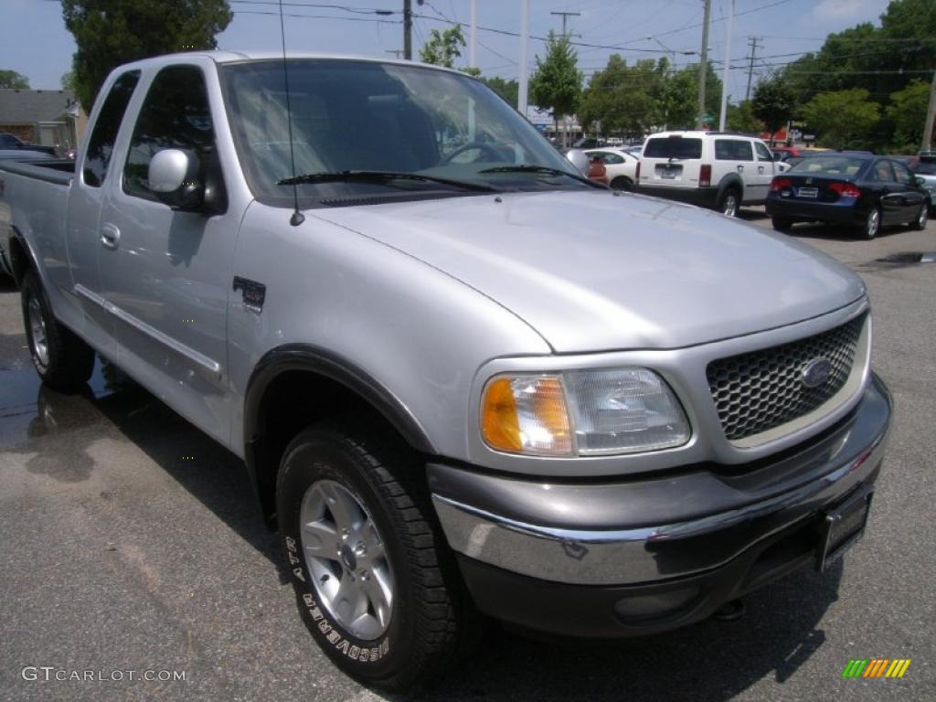 2003 F150 FX4 SuperCab 4x4 - Silver Metallic / Medium Graphite Grey photo #7