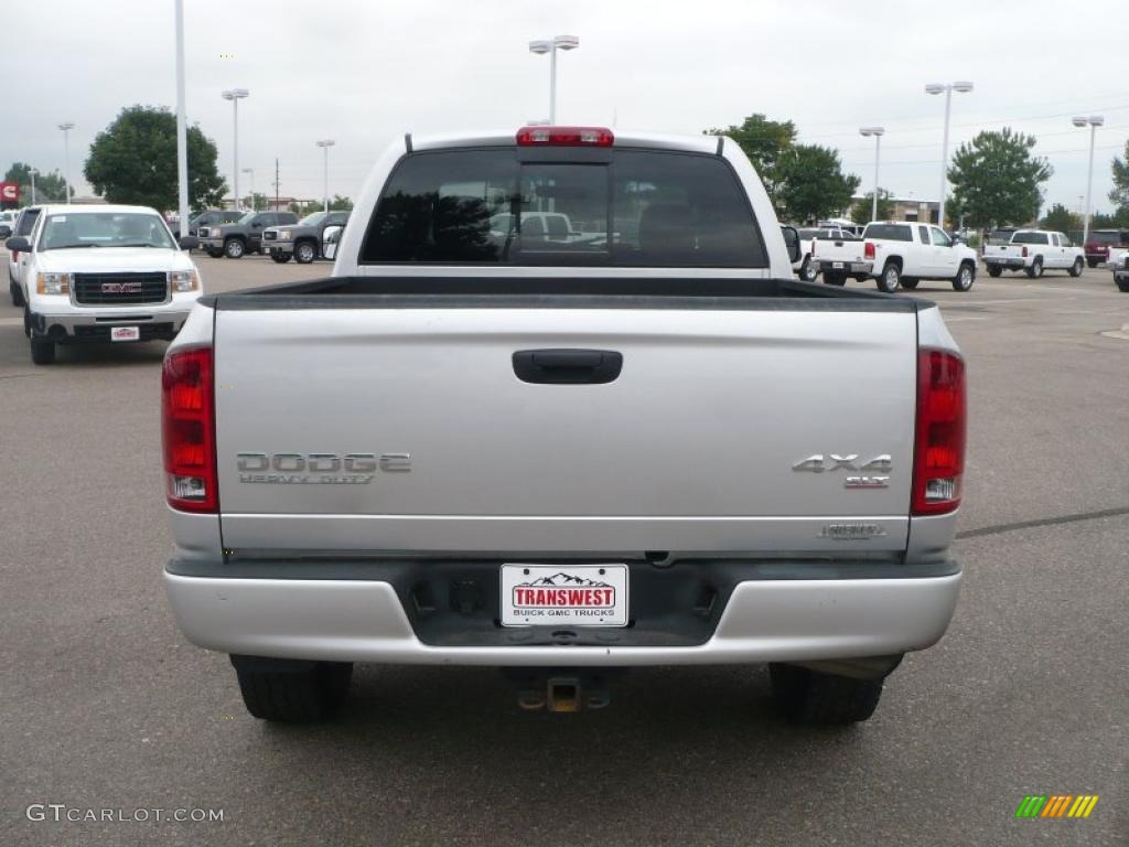 2003 Ram 2500 SLT Quad Cab 4x4 - Bright Silver Metallic / Dark Slate Gray photo #5