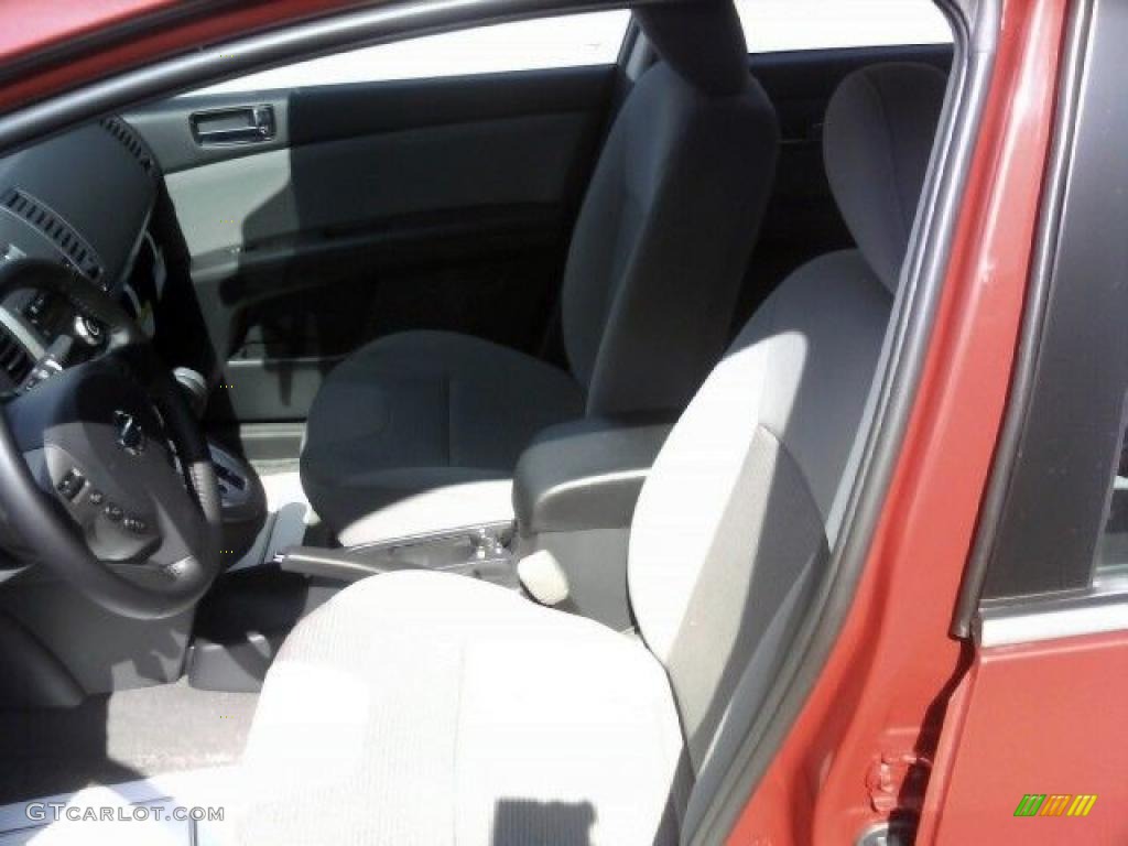 2010 Sentra 2.0 - Red Brick Metallic / Beige photo #7