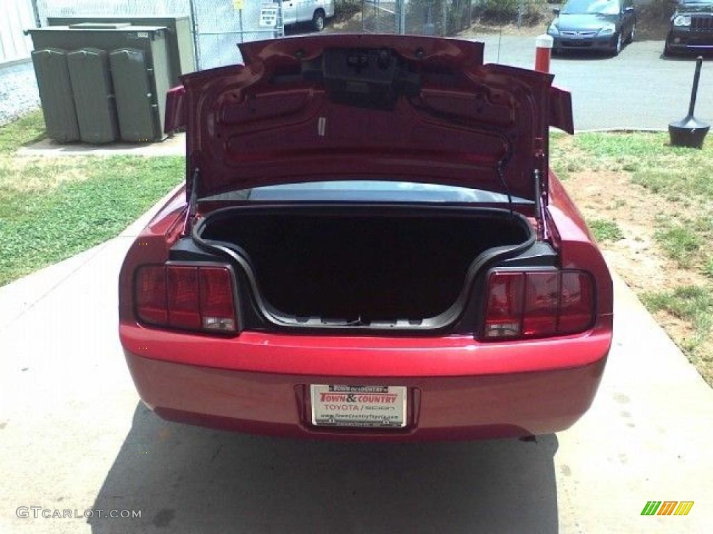 2005 Mustang V6 Premium Coupe - Redfire Metallic / Medium Parchment photo #15