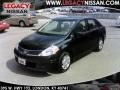 2009 Super Black Nissan Versa 1.8 S Sedan  photo #1