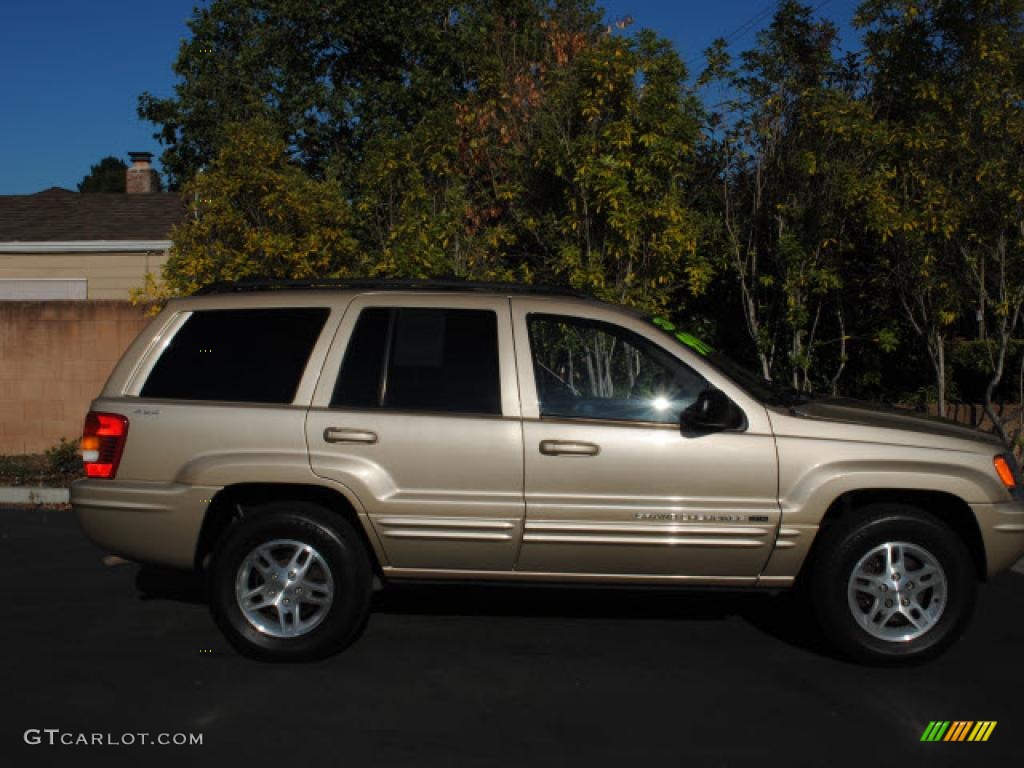 2000 Grand Cherokee Limited 4x4 - Champagne Pearlcoat / Camel photo #1