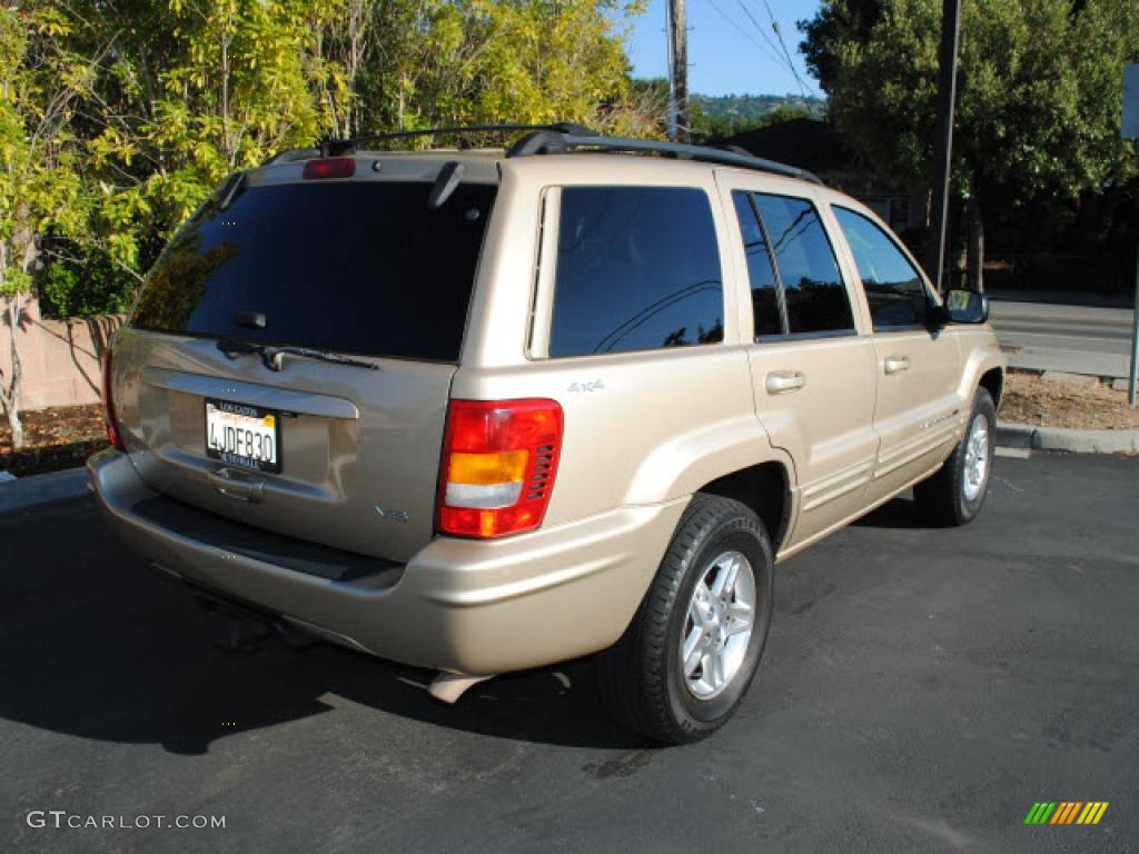 2000 Grand Cherokee Limited 4x4 - Champagne Pearlcoat / Camel photo #5