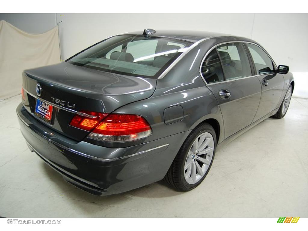 2007 7 Series 750Li Sedan - Sterling Grey Metallic / Flannel Grey photo #6