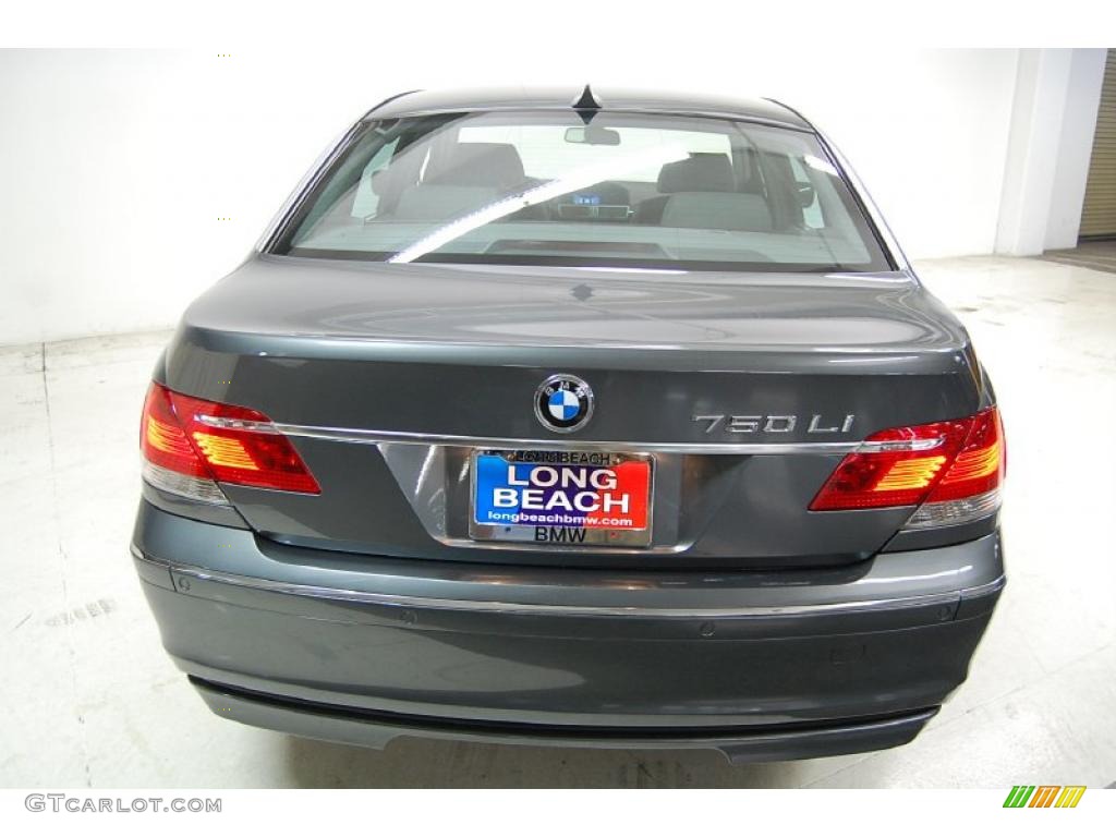2007 7 Series 750Li Sedan - Sterling Grey Metallic / Flannel Grey photo #7