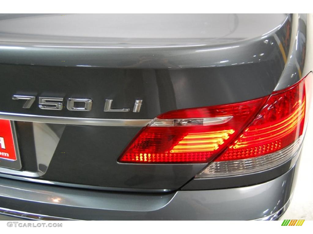 2007 7 Series 750Li Sedan - Sterling Grey Metallic / Flannel Grey photo #8