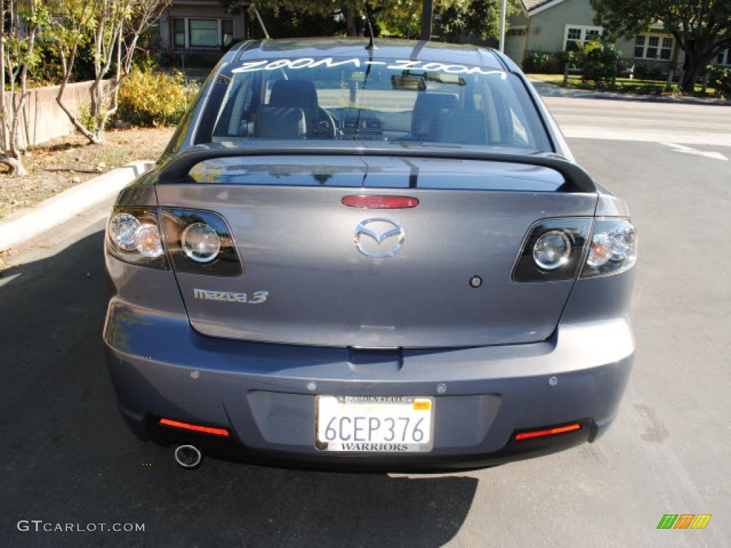 2008 MAZDA3 s Grand Touring Sedan - Galaxy Gray Mica / Black photo #5