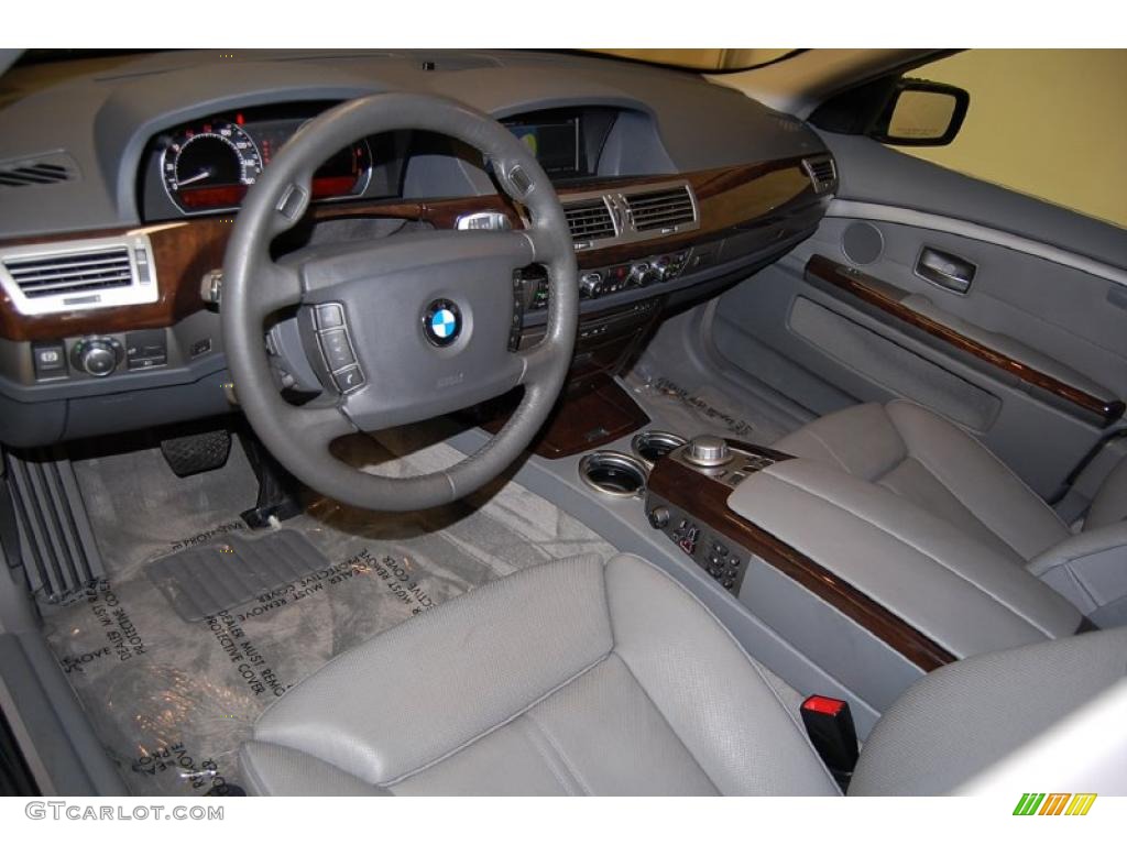 2007 7 Series 750Li Sedan - Sterling Grey Metallic / Flannel Grey photo #18