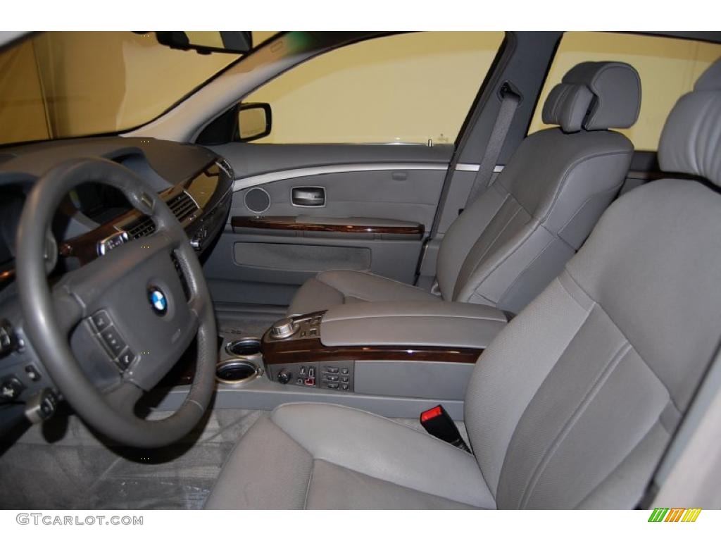 2007 7 Series 750Li Sedan - Sterling Grey Metallic / Flannel Grey photo #19