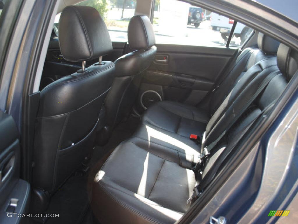 2008 MAZDA3 s Grand Touring Sedan - Galaxy Gray Mica / Black photo #6