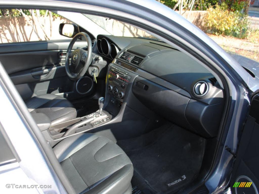 2008 MAZDA3 s Grand Touring Sedan - Galaxy Gray Mica / Black photo #8