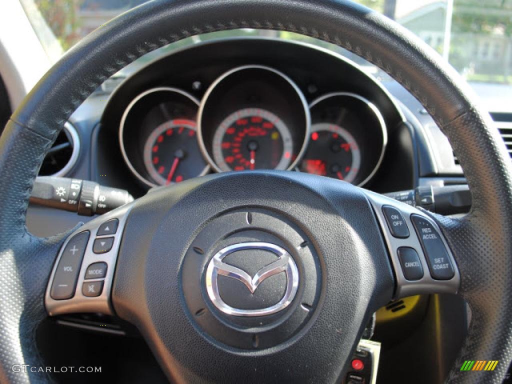 2008 MAZDA3 s Grand Touring Sedan - Galaxy Gray Mica / Black photo #11