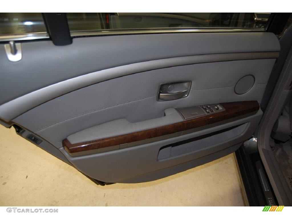 2007 7 Series 750Li Sedan - Sterling Grey Metallic / Flannel Grey photo #28