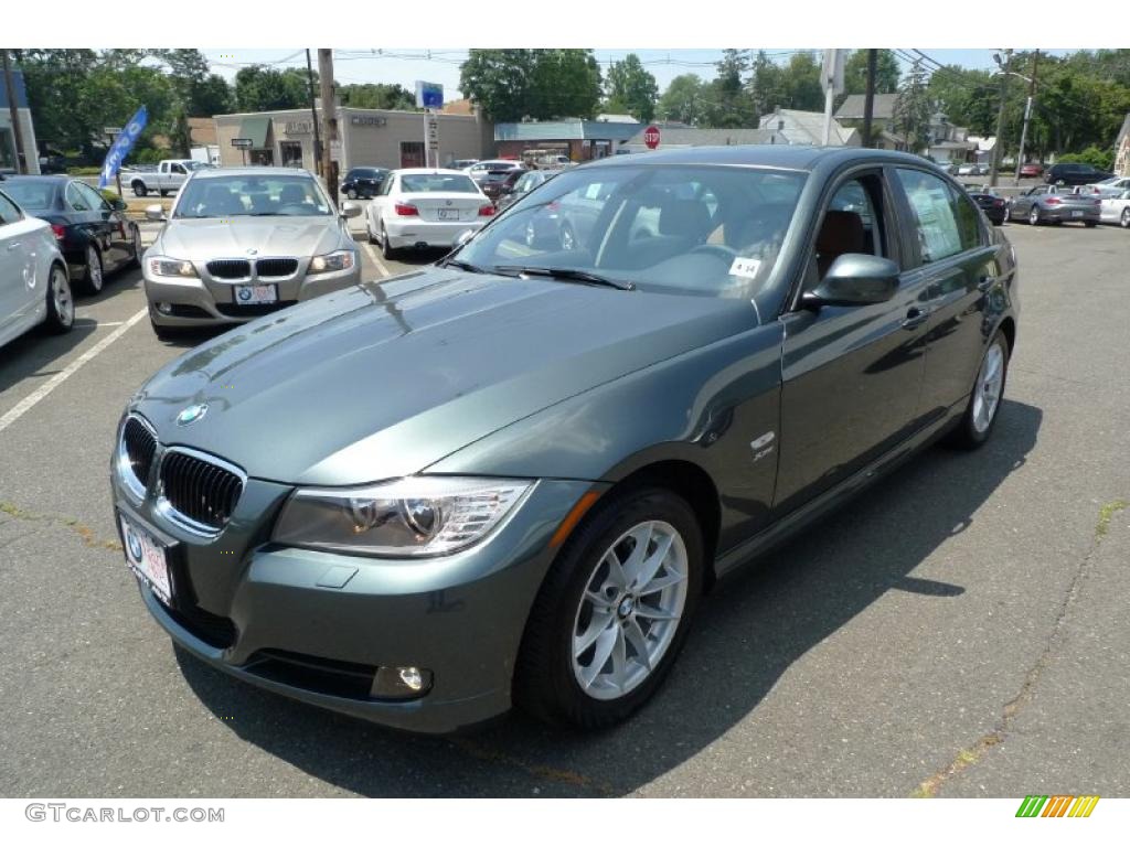 2010 3 Series 328i xDrive Sedan - Tasman Green Metallic / Saddle Brown Dakota Leather photo #2