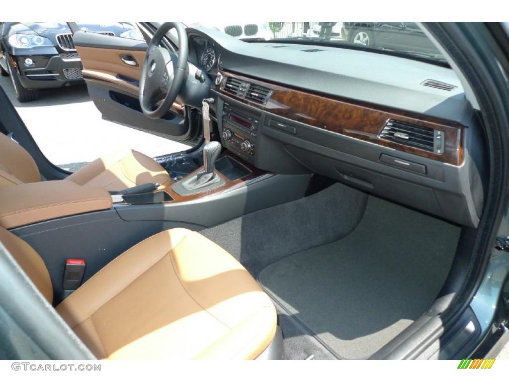 2010 3 Series 328i xDrive Sedan - Tasman Green Metallic / Saddle Brown Dakota Leather photo #34