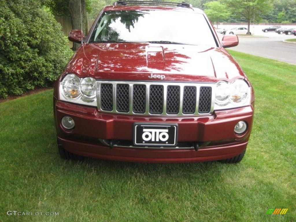 2007 Grand Cherokee Overland 4x4 - Red Rock Crystal Pearl / Dark Khaki/Light Graystone photo #3