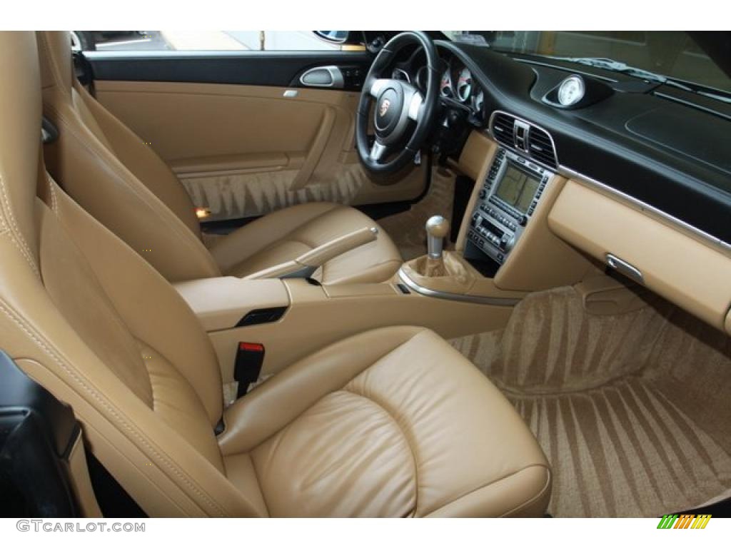 2008 911 Turbo Cabriolet - Macadamia Metallic / Sand Beige photo #26