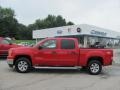 2008 Fire Red GMC Sierra 1500 SLE Crew Cab 4x4  photo #2