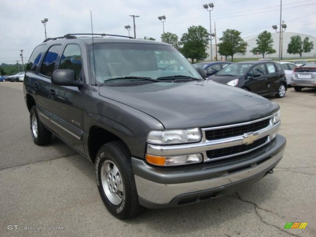 2000 Tahoe LS 4x4 - Medium Charcoal Gray Metallic / Medium Oak photo #5