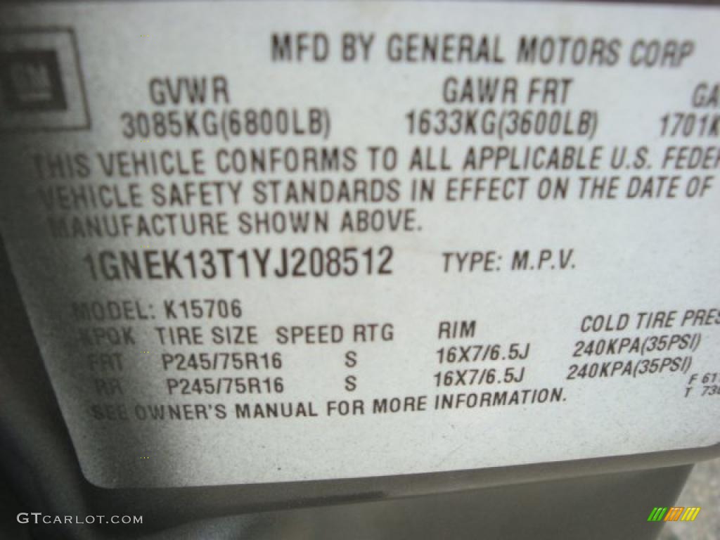 2000 Tahoe LS 4x4 - Medium Charcoal Gray Metallic / Medium Oak photo #14