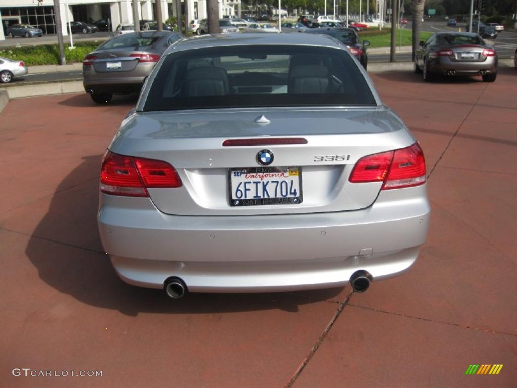 2008 3 Series 335i Convertible - Titanium Silver Metallic / Black photo #3