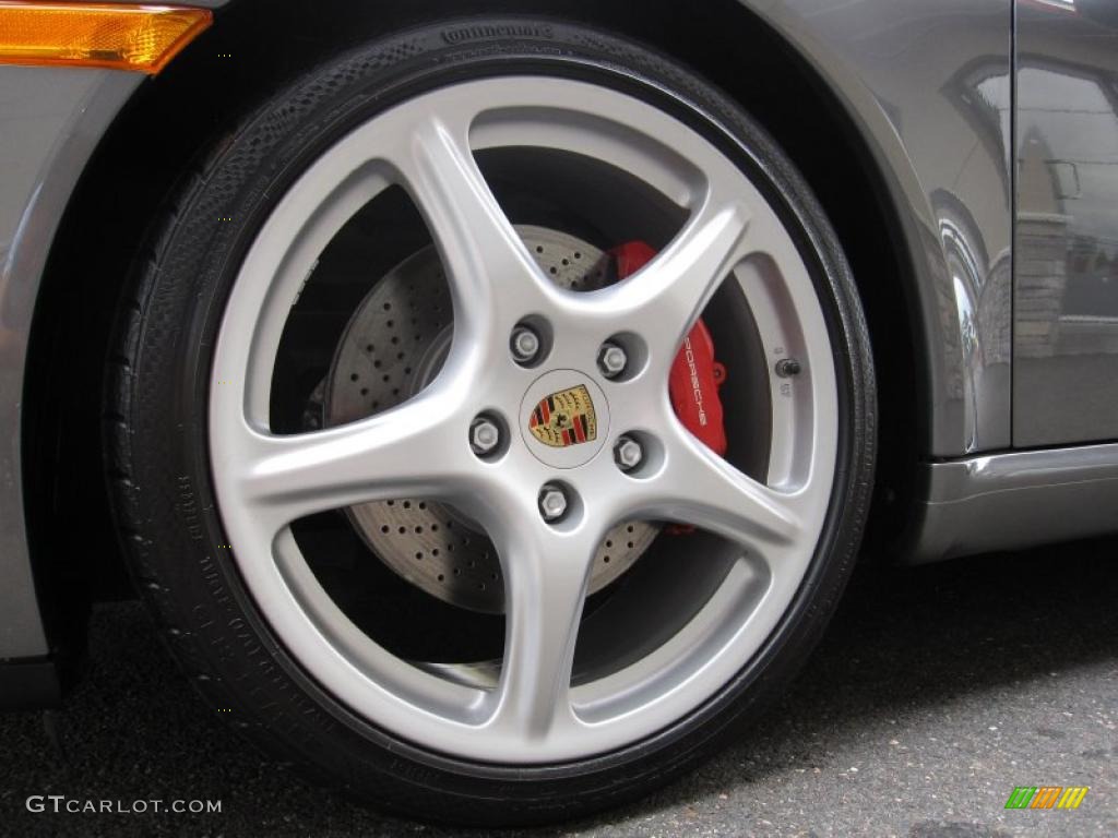 2008 911 Carrera S Coupe - Meteor Grey Metallic / Black photo #11