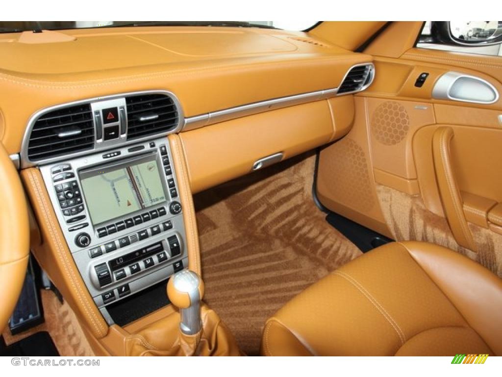 2007 911 Turbo Coupe - Slate Grey Metallic / Natural Leather Brown photo #21