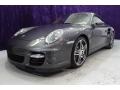 2007 Slate Grey Metallic Porsche 911 Turbo Coupe  photo #38