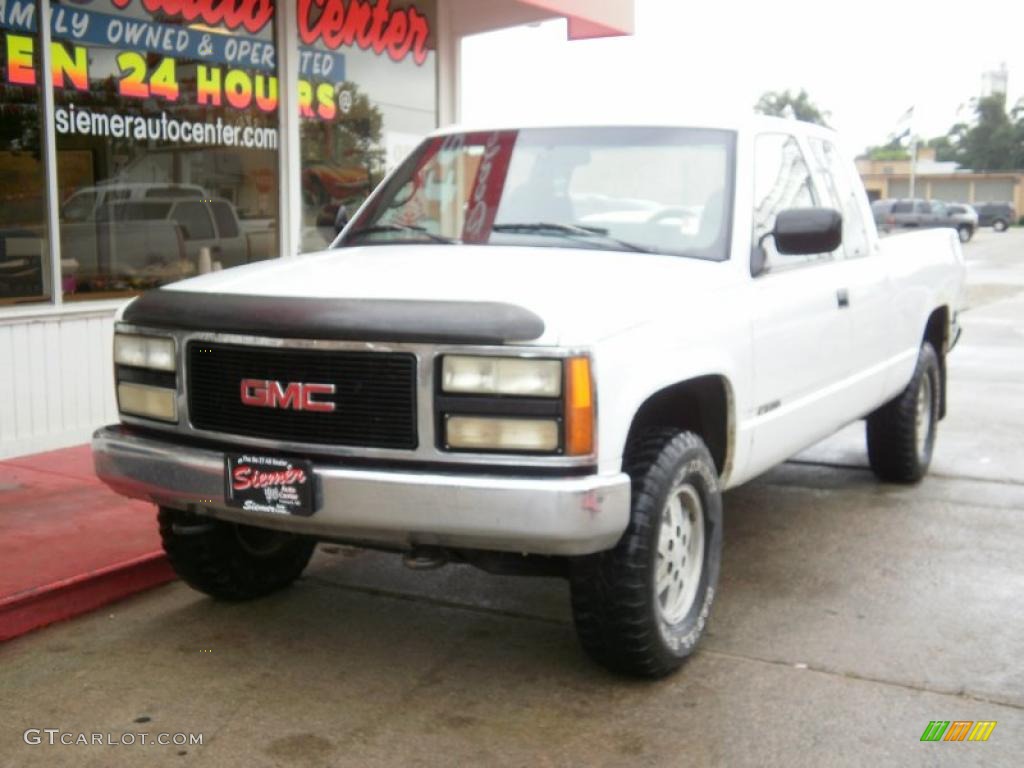 1995 C/K K1500 Extended Cab 4x4 - White / Blue photo #3