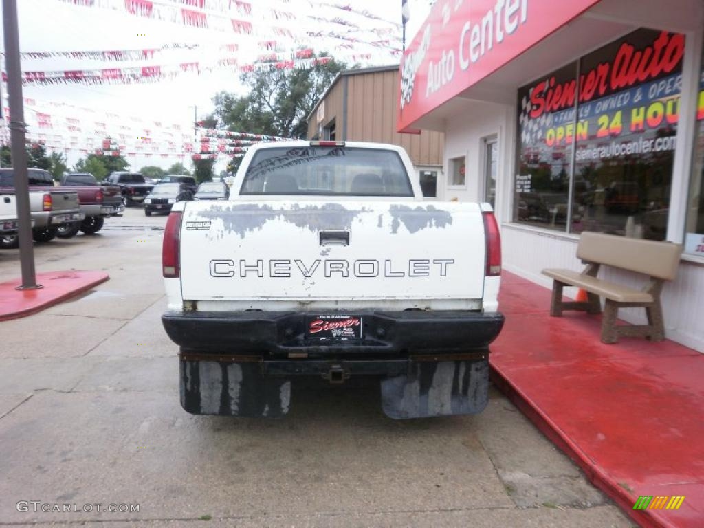 1995 C/K K1500 Extended Cab 4x4 - White / Blue photo #5