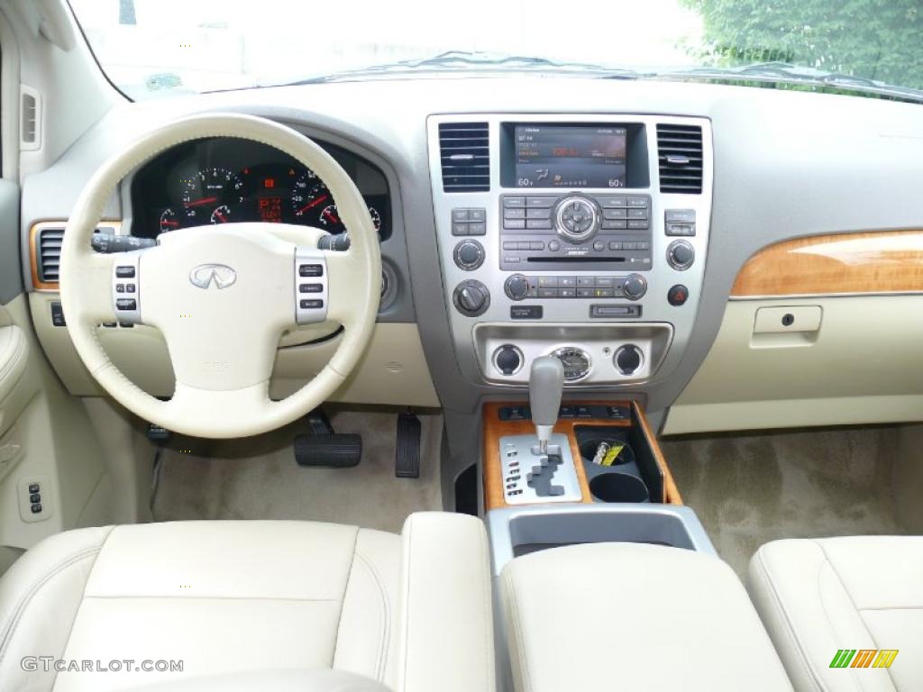 2010 Infiniti QX 56 4WD Wheat Dashboard Photo #33280545