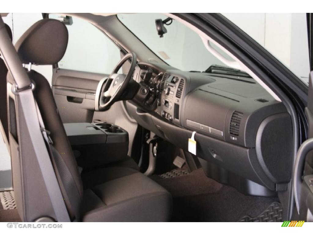 2010 Silverado 1500 LT Extended Cab 4x4 - Black Granite Metallic / Ebony photo #6