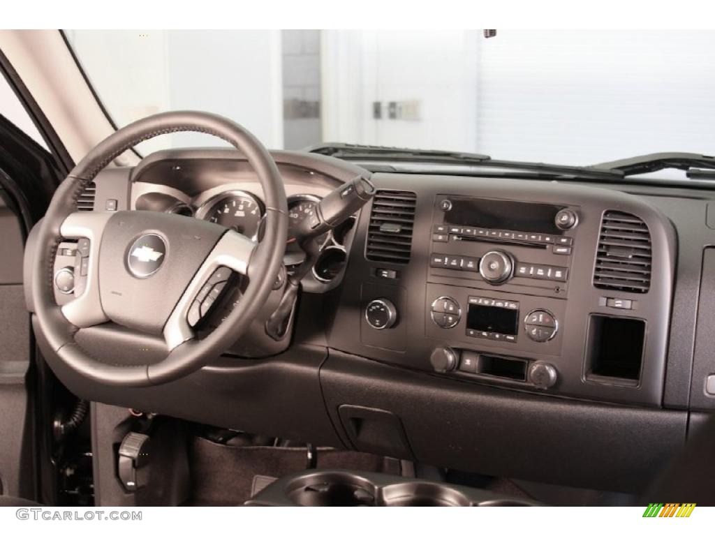 2010 Silverado 1500 LT Extended Cab 4x4 - Black Granite Metallic / Ebony photo #9