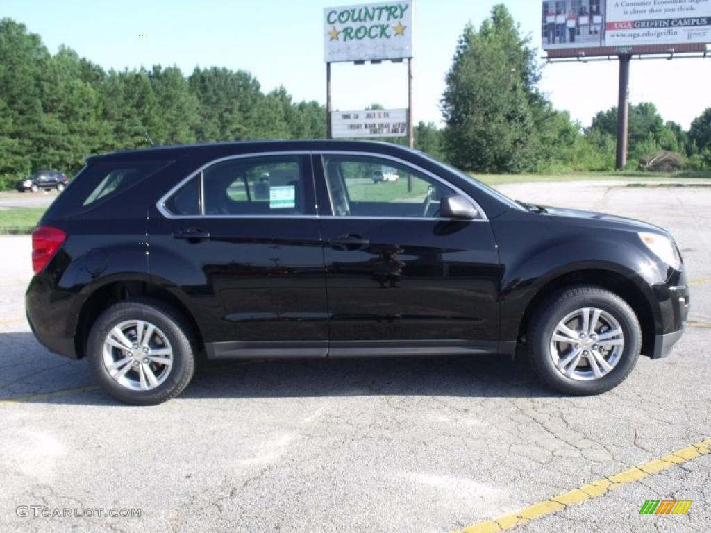 2010 Equinox LS - Black / Jet Black/Light Titanium photo #6