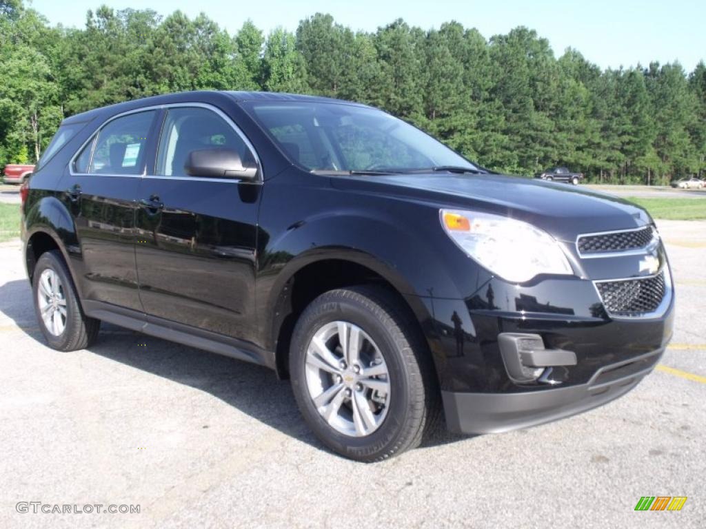 2010 Equinox LS - Black / Jet Black/Light Titanium photo #7