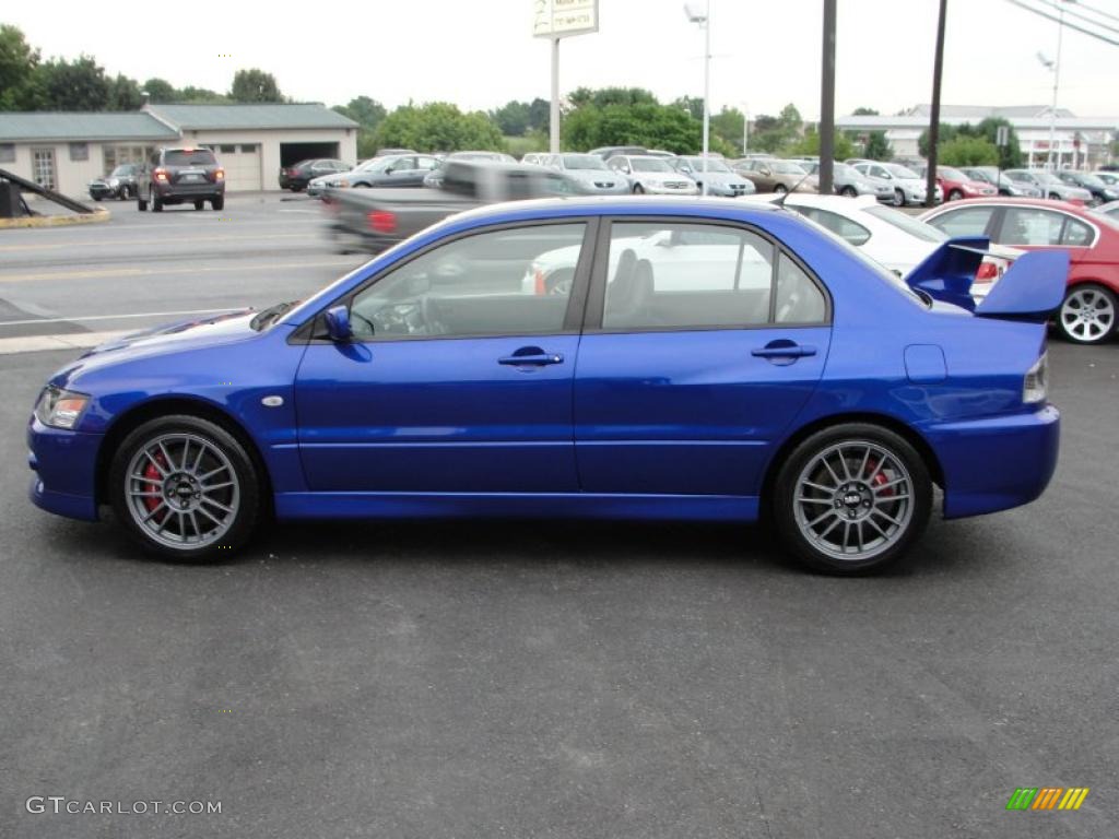 2006 Lancer Evolution IX - Electric Blue / Black Alcantara photo #5