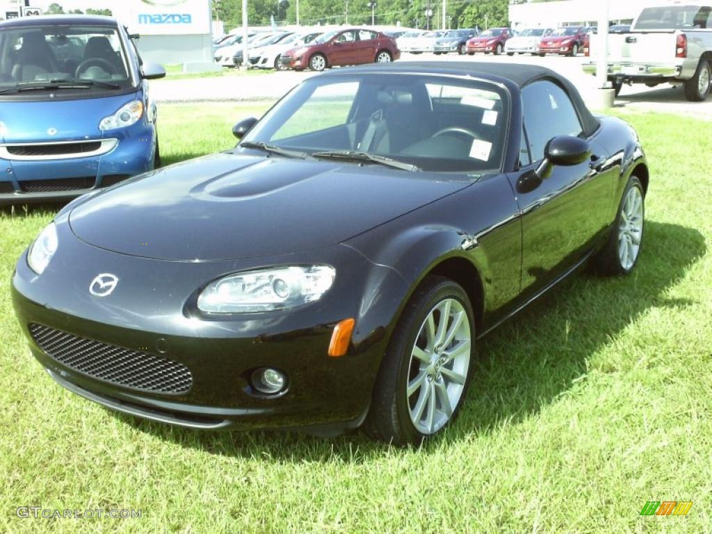 2008 MX-5 Miata Sport Roadster - Brilliant Black / Black photo #1